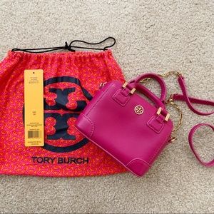 NWT Tory Burch Robinson Shrunken Satchel
